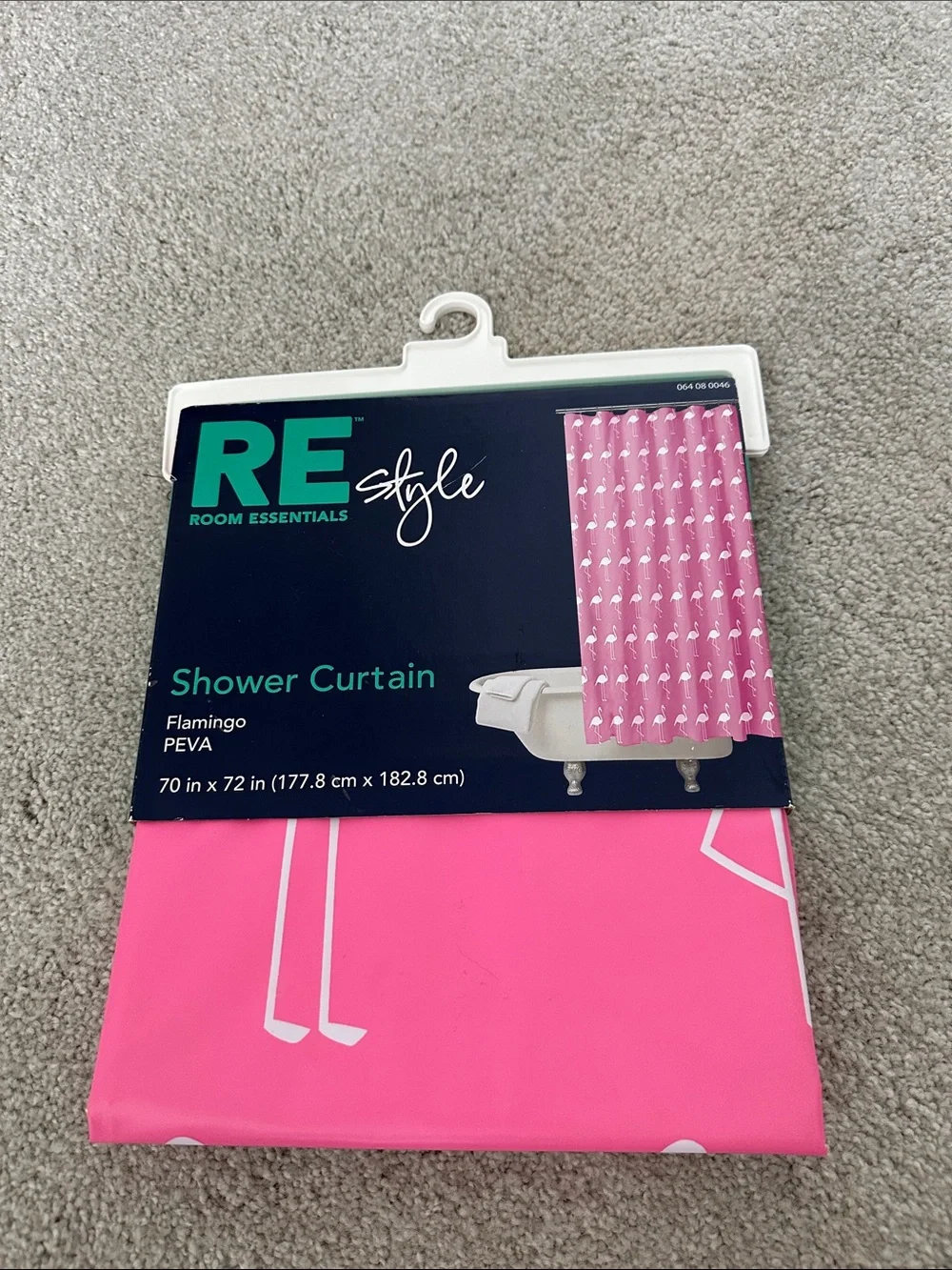 RE Style Flamingo Pink Shower Curtain